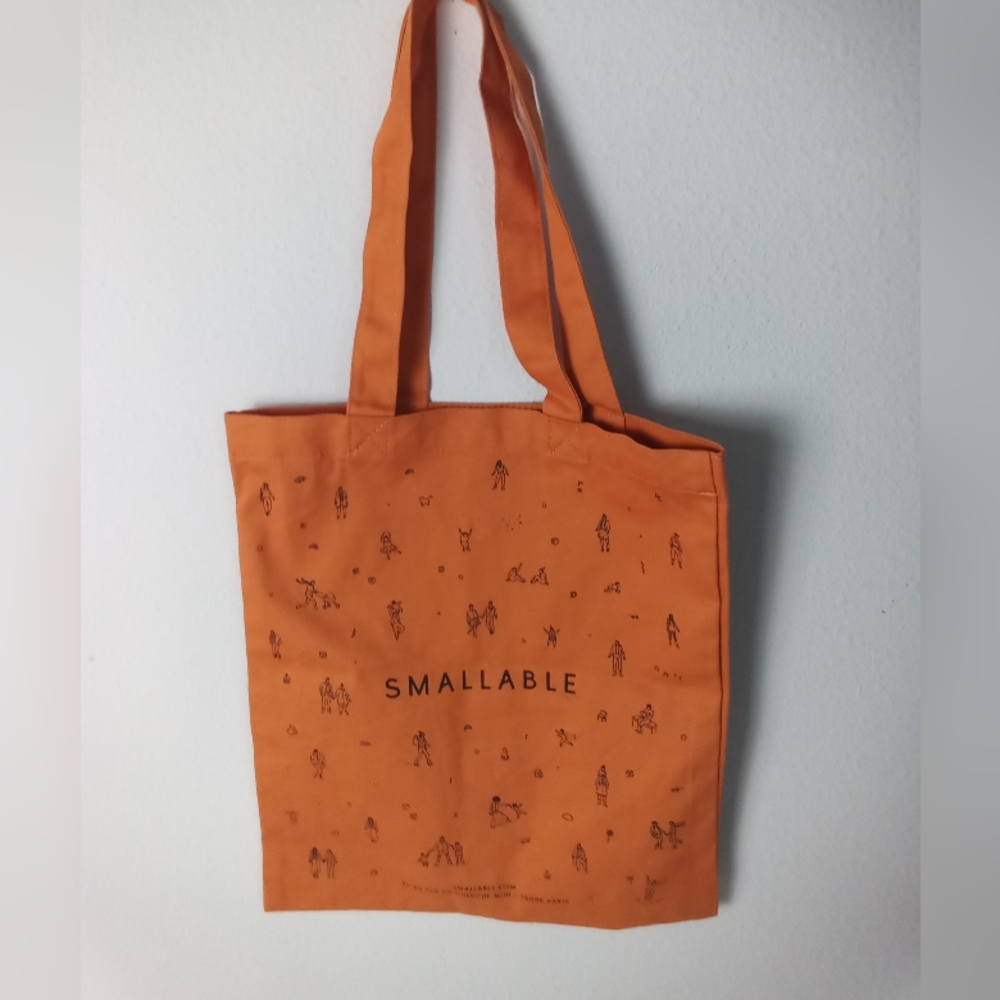 SMALLABLE Paris Limited Edition Orange Tote Bag Made In France